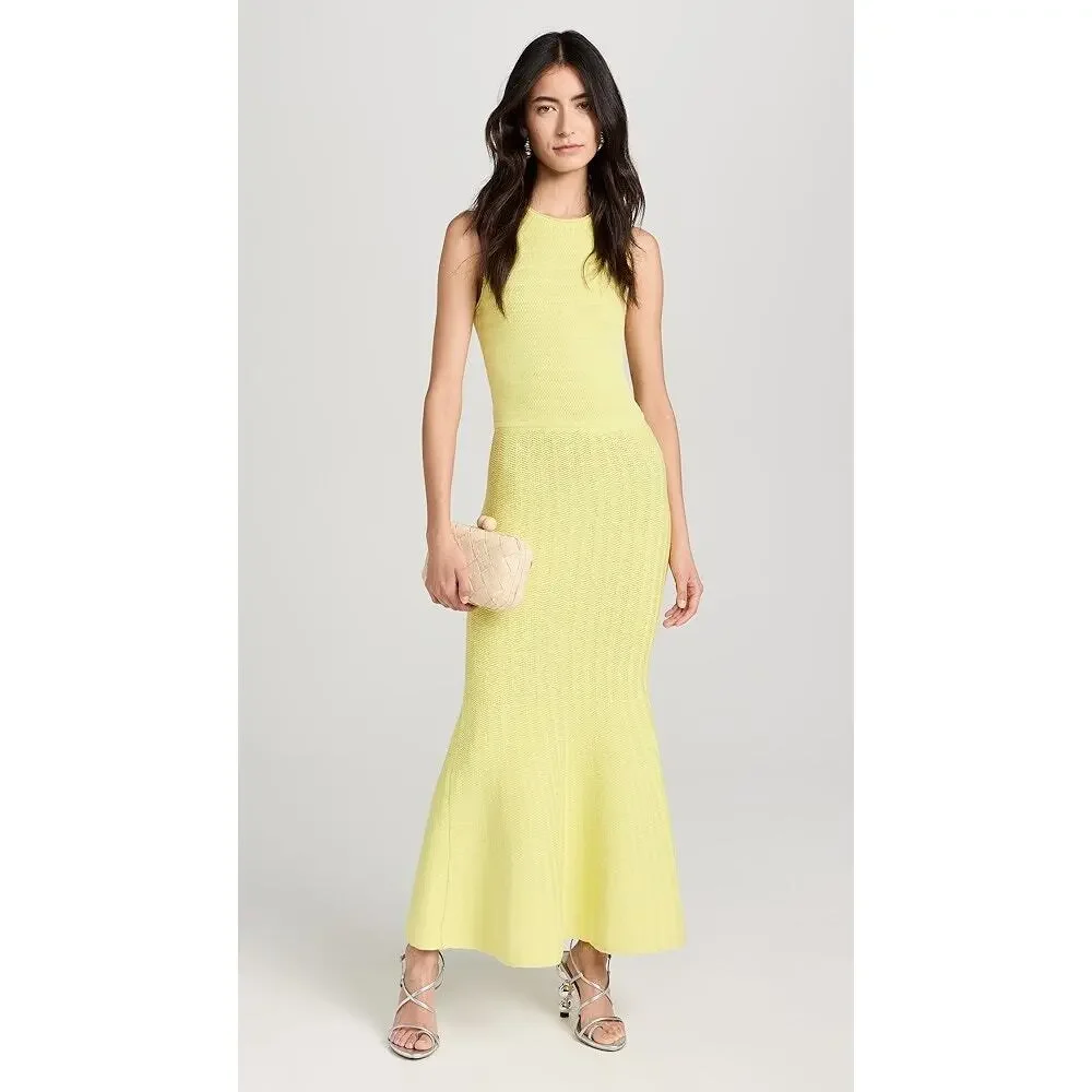AKNVAS Amelie Cotton Knit Dress | Yellow | Size XS | Shopbop AKNVAS Amelie Cotton Knit Dress | Yellow | Size XS | Shopbop